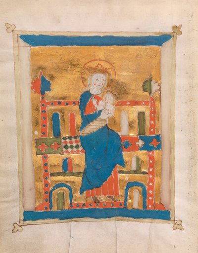 Enthroned Bakire ve Çocuk by Unknown artist