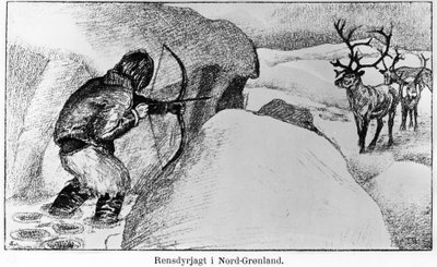 Yaylı Eskimo avı oyunu - Ervin Astrup, North Blandt Polens Naboer Kistriana by Unknown artist