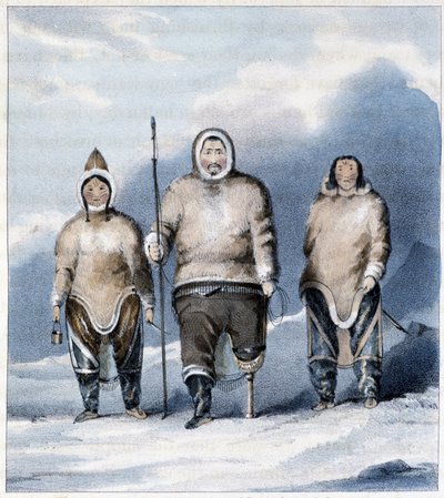 Eskimolar: Shulamina, Tulluachiu ve Tirikshiu by Unknown artist