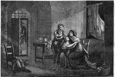 Eugene ve Hortense Beauharnais, hapishanede anneleri Josephine de Beauharnais