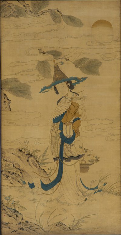 Bir sepet ile kadın ölümsüz by Unknown artist
