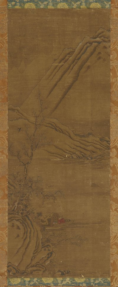 Kış Nehrinde Tek Başına Balık Tutmak by Unknown artist