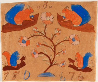 dört sincap by Unknown artist