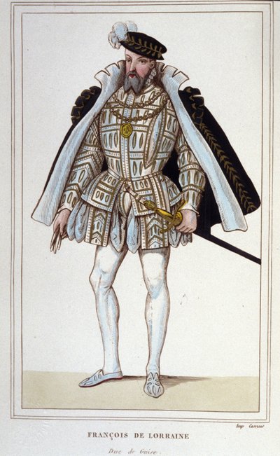 François de Lorraine (1519-1563). Aumale Dükü, ardından 2. Guise Dükü. Fransız Korgeneral. 1830