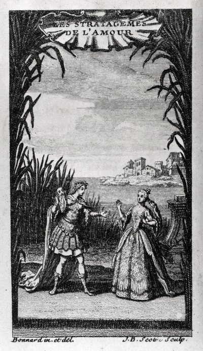 Pierre-Charles (Pierre Charles) Roy librettist francais (1683-1764) tarafından Opera balesi veya Destouches Andre Cardinal (1672-1749) tarafından kahramanca bale için "" Les Stratagemes de l