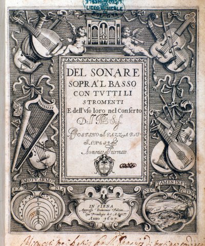 Agostino Agazzari tarafından del sonare sopra il basso