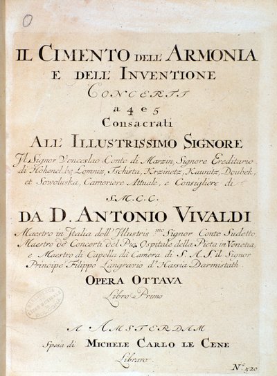 İtalyan besteci Antonio Vivaldi
