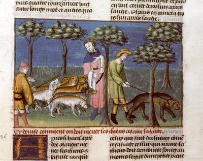 Gaston Phoebus, Avcılık Anlaşması by Unknown artist