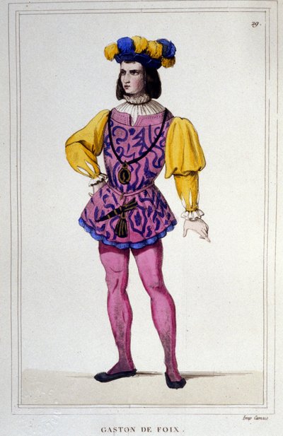 Gaston de Foix, Nemours Dükü Fransız savaş adamı (Mazères, Ariège by Unknown artist