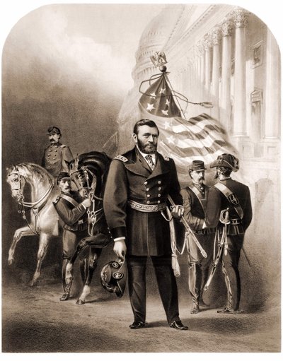 General Ulysses Grant (1822-1885), Amerikalı devlet adamı by Unknown artist