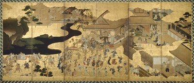 Tür Sahneleri (Fūzoku byōbu) by Unknown artist