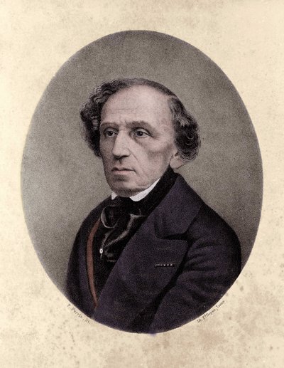 Giacomo Meyerbeer (1791-1864), Alman besteci. by Unknown artist