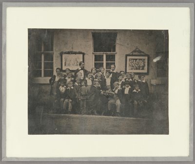 [Okul Çocukları ve Öğretmenlerinin Grup Portresi, Kuzey Almanya] by Unknown artist