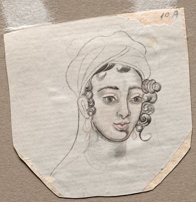 Genç Bir Adamın Başı by Unknown artist