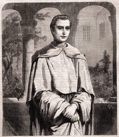 Henri Lacordaire. Fransız rahip ve Dominik 1802-1861. by Unknown artist