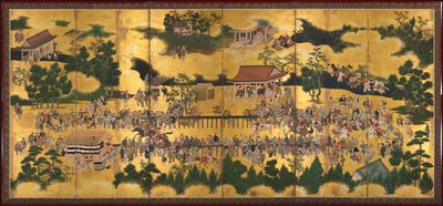 Kamo Tapınağı'nda At Yarışı by Unknown artist