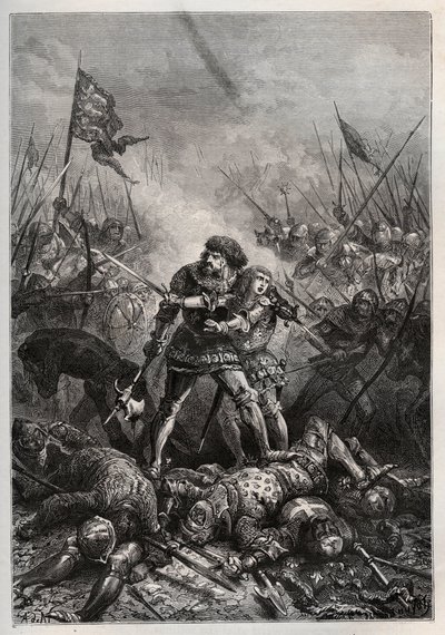 Yüz Yıl Savaşı: Fransa Kralı İyi John ve oğlu Burgonya Kralı II. Philip (1342-1404), “Philippe le Hardi” olarak bilinir, 19/09/1356) Poitiers Savaşı