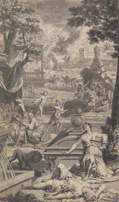 Tonson'un Ovid Metamorfozunun İllüstrasyonu (dörtte üç) by Unknown artist