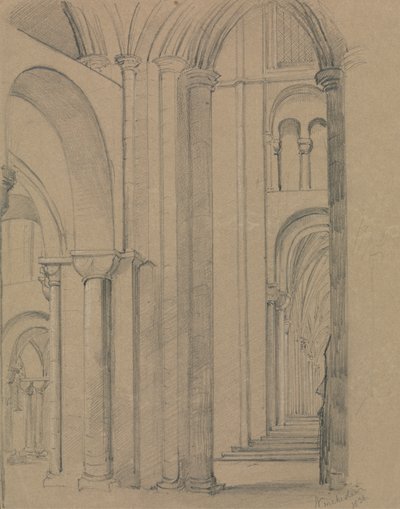 Winchester Katedrali'nin içi by Unknown artist