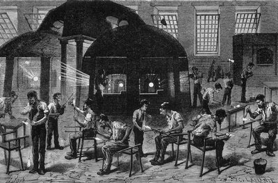 19. yüzyıla ait bir cam eşyanın (gobeleterie) içi. by Unknown artist