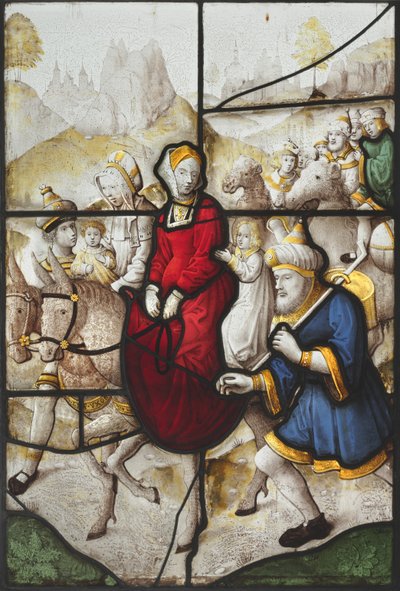 Jacob, Laban Tarafından Peşinde Rachael ve Leah ile Kenan Ülkesine Dönüyor by Unknown artist