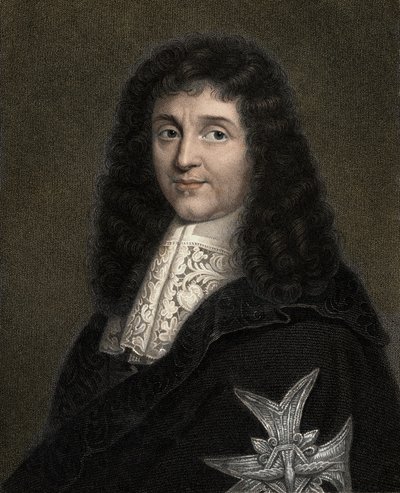Jean Baptiste (Jean-Baptiste) Colbert 1619-1683 - gravür - 19. yüzyıl by Unknown artist