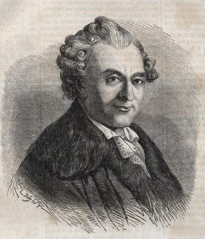 Jean Michel Sedaine. Fransız oyun yazarı 1719-1797 by Unknown artist