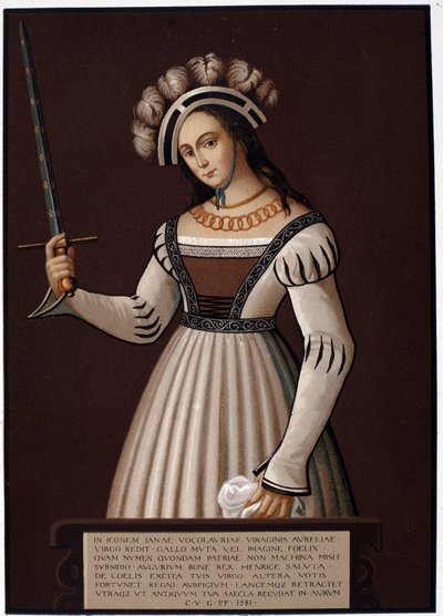Jeanne la Maid, kılıçlı - H. Wallon tarafından “” Jeanne d