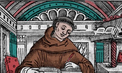 John Duns Scotus (1265? -1308), Jean Duns Scott veya Jean Duns Scot, Fransisken filozofu olarak da adlandırır. 16. yüzyıl gravürü by Unknown artist