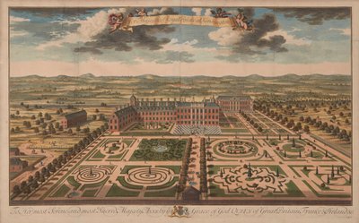 Kensington Sarayı, c.1707-14 (baskı) by Unknown artist
