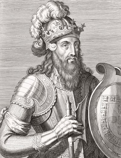Portekiz Kralı Afonso III. Vesika. by Unknown artist