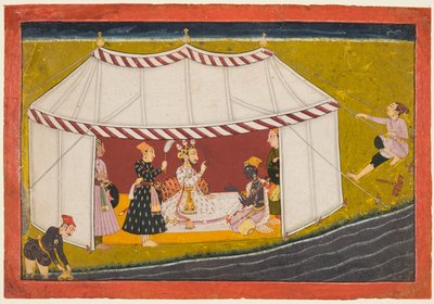 Kral Bikramaditya, Madhavanala Kamakandala'dan Madhava'yı Çağırıyor by Unknown artist