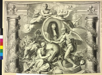 Fransa Kralı Louis XIV (baskı) by Unknown artist