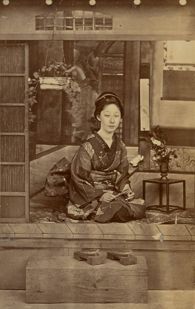 [Diz Çökmüş Japon Kadın] by Unknown artist