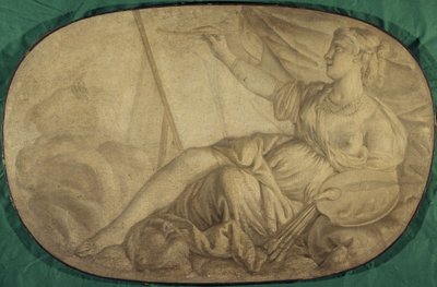 La Peinture (alegori, Hôtel La Rivière ve ardından Canillac için dekoratif tablo by Unknown artist