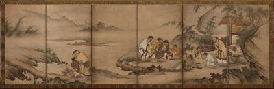 Manzara: Bambu Korusunun Yedi Bilgesi by Unknown artist