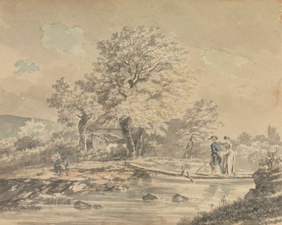 Yaya Köprüsü ile Peyzaj by Unknown artist