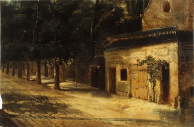 Le coin de la rue du Faubourg-Saint-Honoré, bugünkü 8. arrondissement, 1820-1840 yılları arasında (tuval üzerine yağlıboya) by Unknown artist