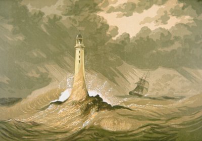 Yelkenli Gemili Deniz Feneri by Unknown artist