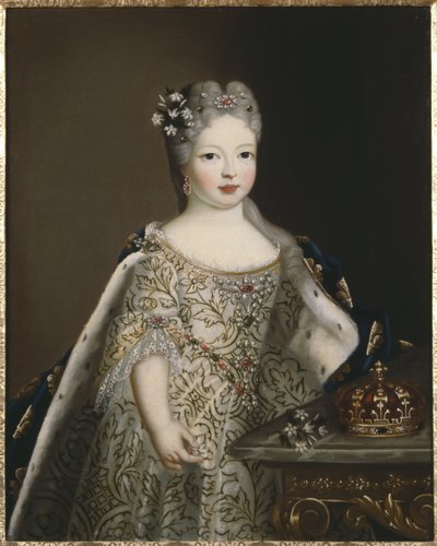 İspanya İnfanta Maria Anne Victoria, Portekiz Kraliçesi - İspanya İnfanta Mariana Victoria'nın Portresi (1718-1781), Portekiz Kraliçesi, Anonim. Tuval üzerine yağlıboya. Boyut: 78x63cm. Ulusal Müze Stockholm by Unknown artist