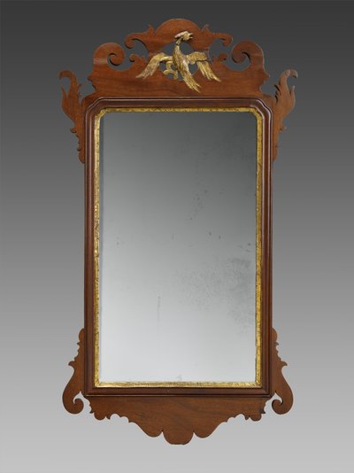 Ayna, c. 1750-1820 (maun kaplama, tanımlanamayan ikincil ağaçlar, altın varak ve aynalı cam) by Unknown artist