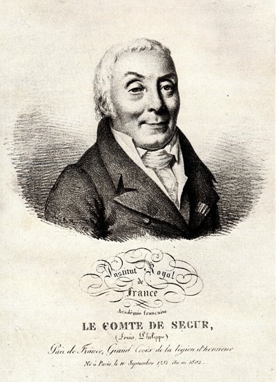 Louis-Philippe (Louis Philippe) Segur Kontu, Birinci İmparatorluğun Törenlerinin Büyük Üstadı, tarihçi ve senatör (1753-1830)- by Unknown artist