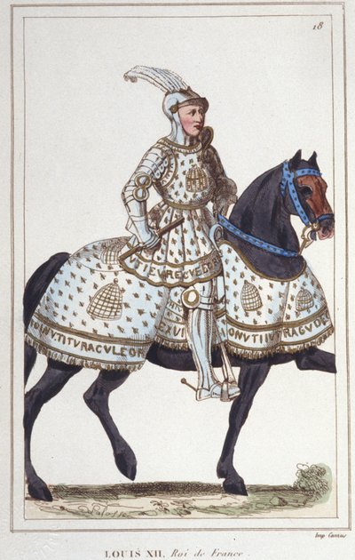 Louis XII (1462 -1515), Fransa Kralı 1830 gravür by Unknown artist