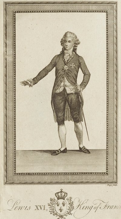 Louis XVI, Fransa Kralı by Unknown artist