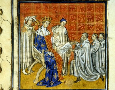 Louis X (1289 - 1316), krallığın Yahudilerine bir tüzük verir - 1308
