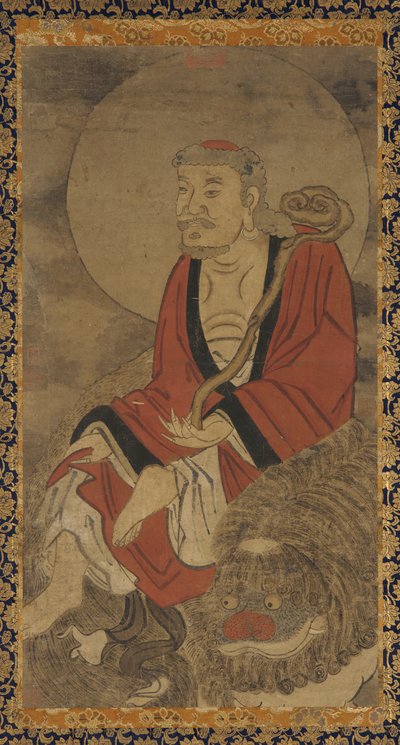 luo han ve aslan by Unknown artist