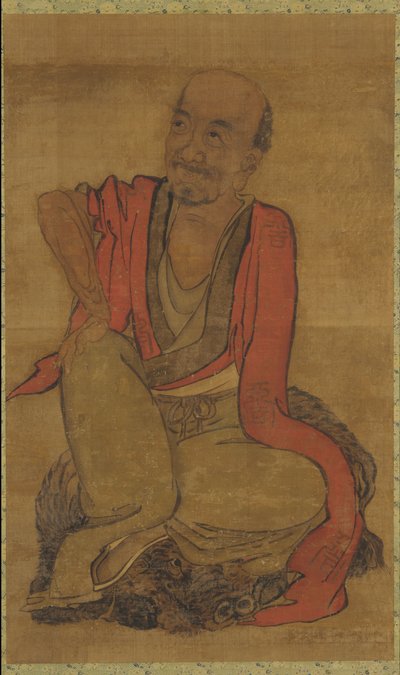 Manda Derisi Üzerinde Luohan by Unknown artist