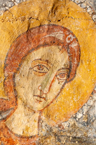 Başmelekler Arasında Madonna ve Çocuk, Meryem Ana detayı by Unknown artist