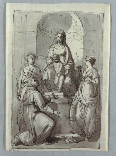 Azizler ile Madonna by Unknown artist