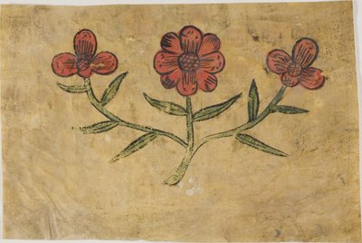 Çiçekli El Yazması Kesim by Unknown artist